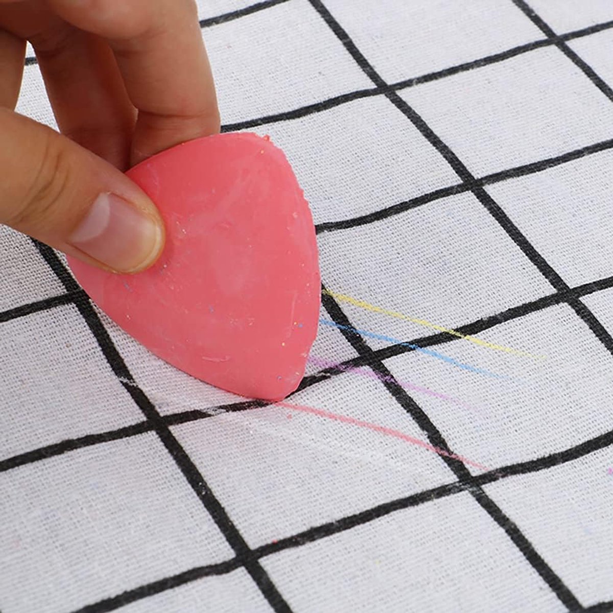 30 pieces - Triangular tailor's chalk - sewing chalk - tailor's chalk - fabric markers - quilting supplies and accessories - sewing accessories - 4.8*4.8 cm โ image 3
