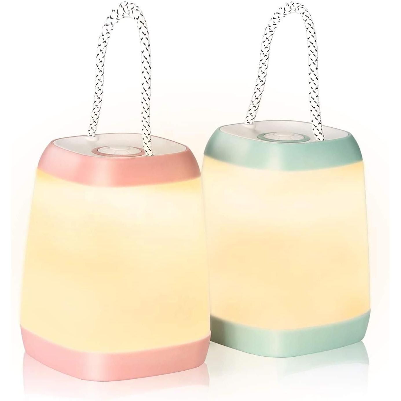 Pack of 2 LED Camping Lights, Portable LED Tent Lantern with 3 Modes