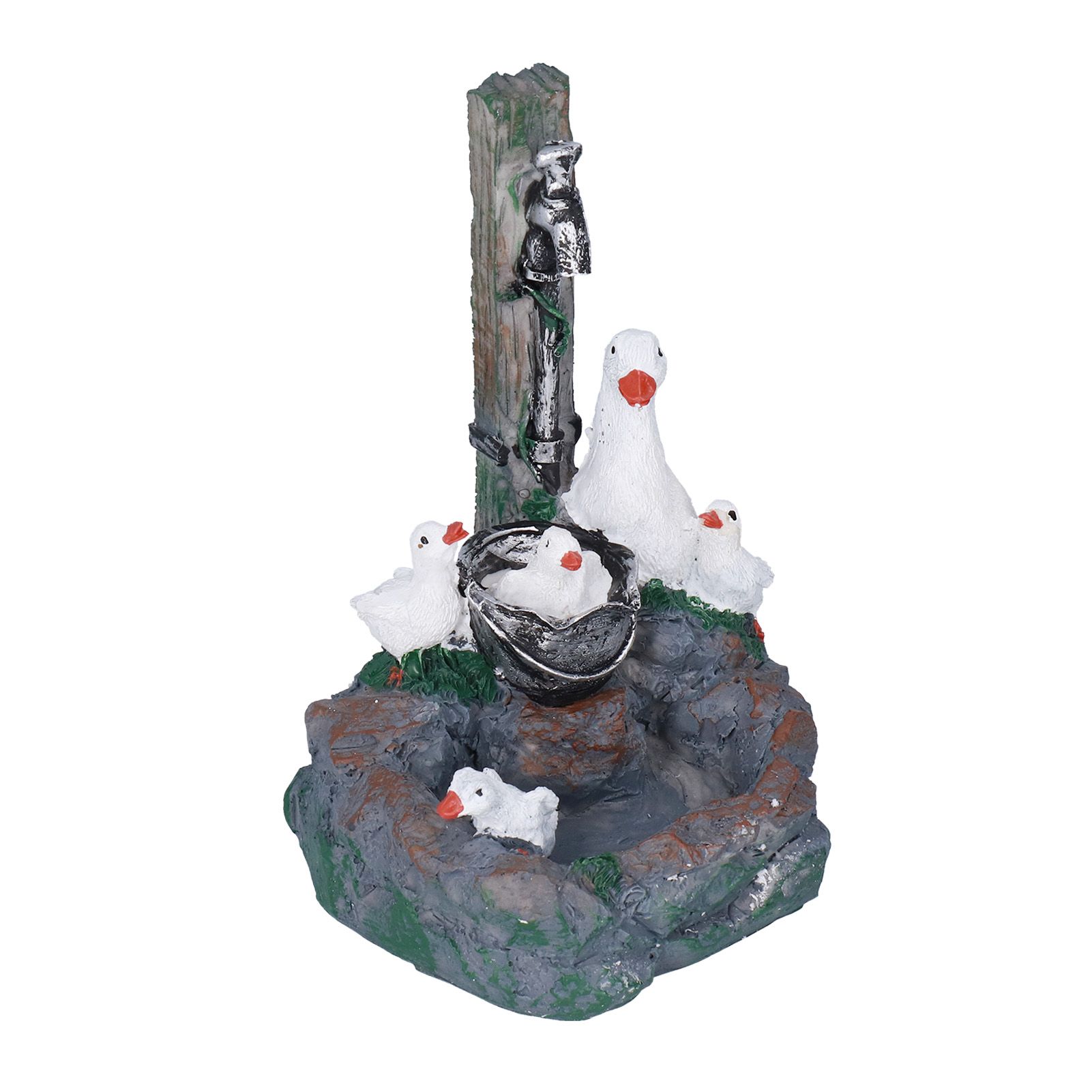 Garden Duck Family Statue Originality Resin Sculpture Ornament Decoration for Yard Patio Fountain Garden — image 5