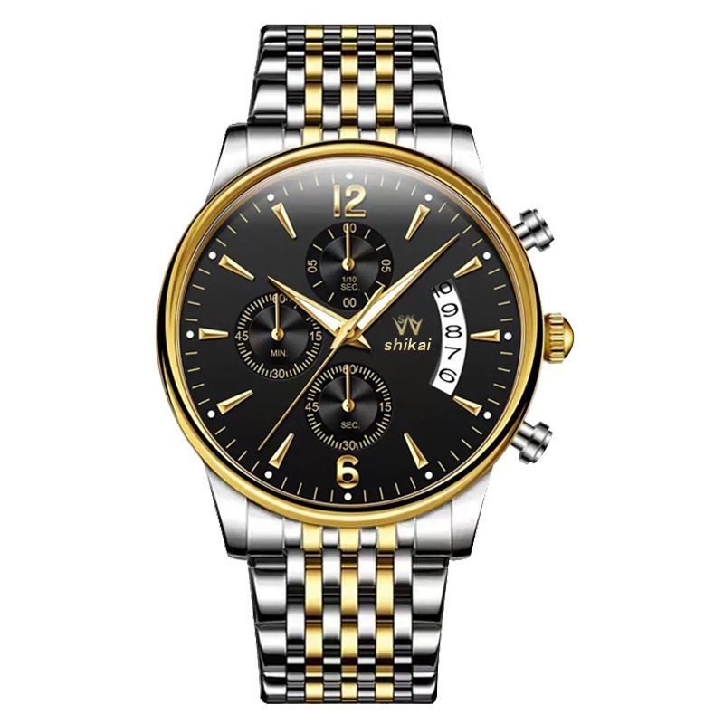 Men'S Watch Business Watch Sports Watch Multifunctional Watch Quartz Watch - Black - Size Man — image 6