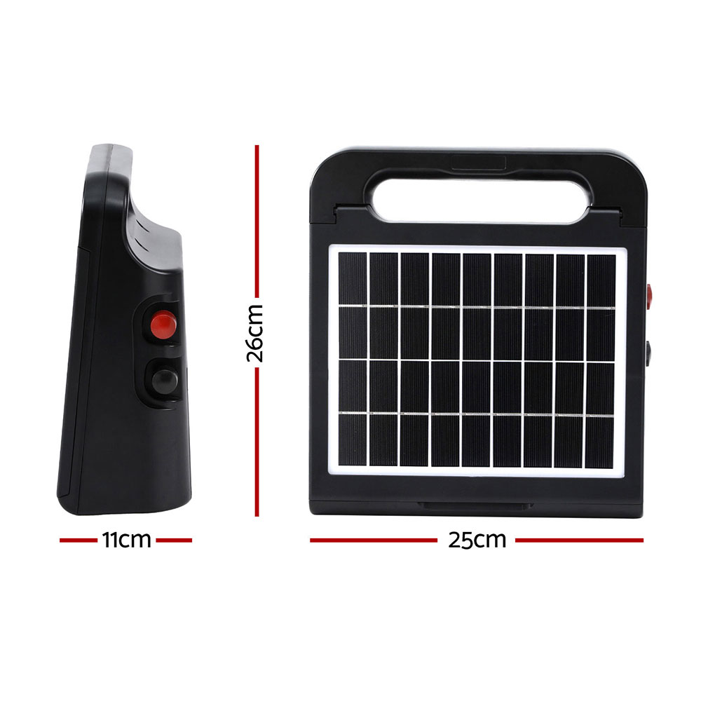 Giantz 5km Electric Fence Energiser Solar Energizer Charger Farm Animal 0.15J โ image 2