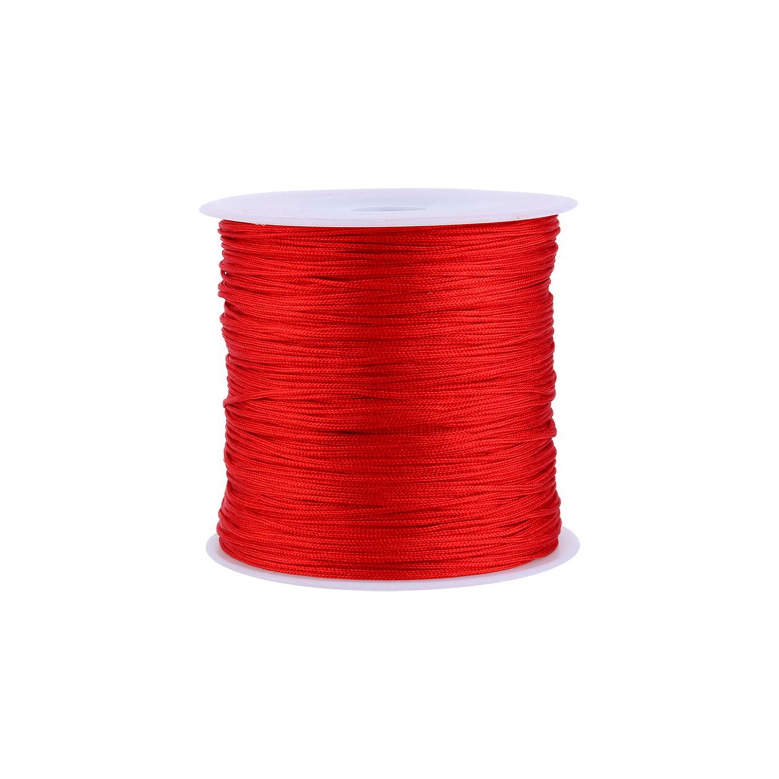 100M x 0.8mm Nylon Chinese Knot Cord Rattail Macrame Shamballa Thread String Red โ image 3