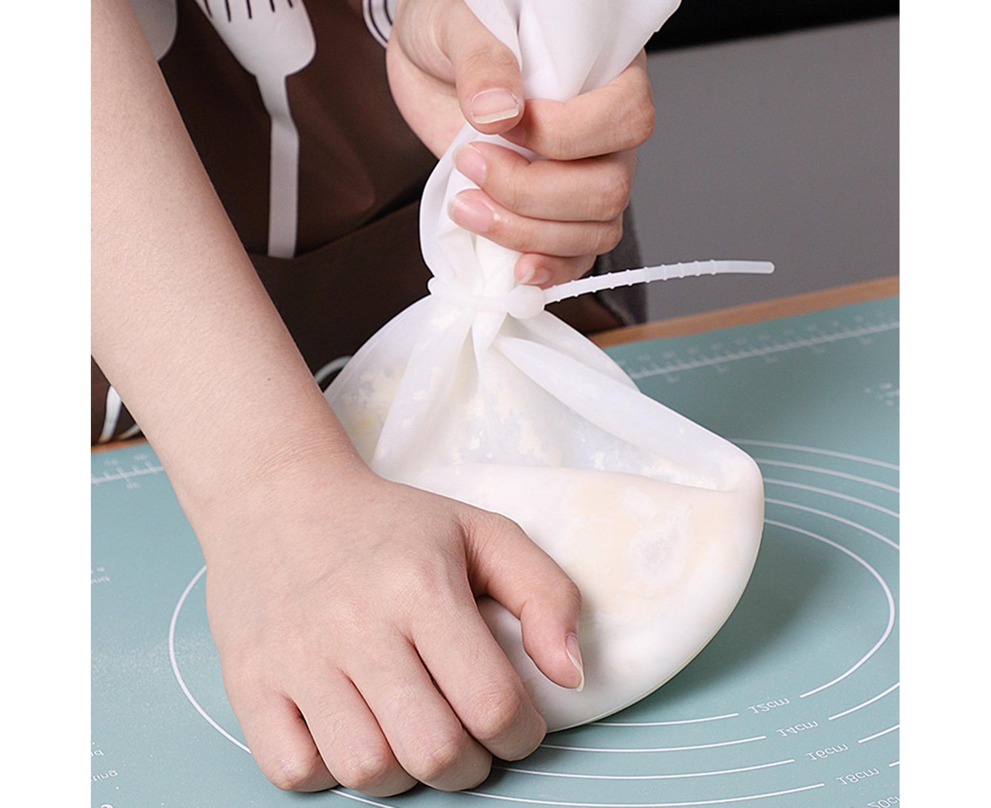 Kneading Dough Bag Food Grade Non-stick Silicone Non-deformation Flour Mixing Bag Baking Tool-L — image 6