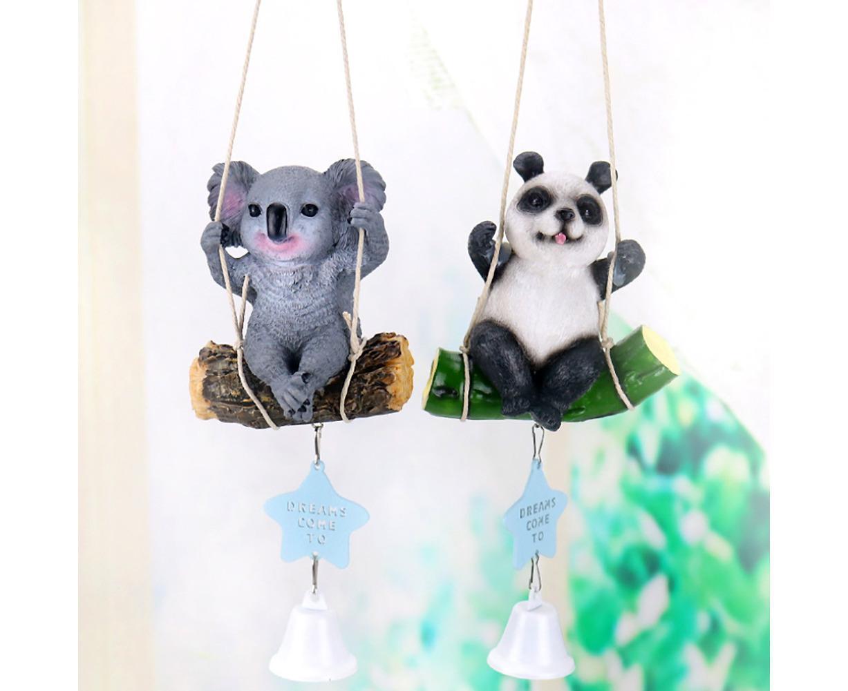 Cute Swing Panda Sloth Wind Chimes Home Door Window Balcony Hanging Bell Decor-Sloth — image 2