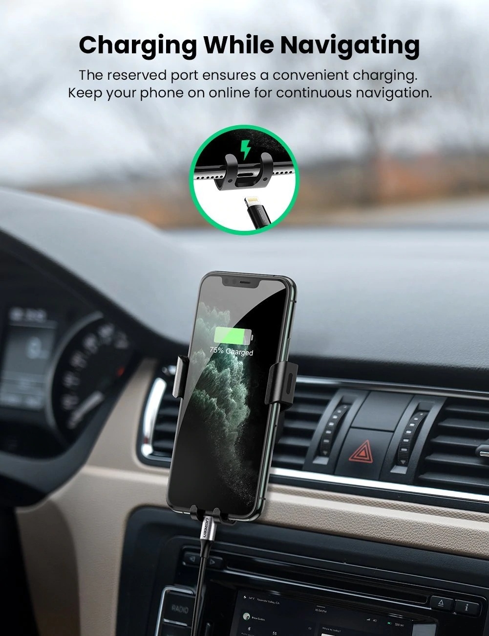 UGREEN 50564 Gravity Drive Car Mount โ image 4