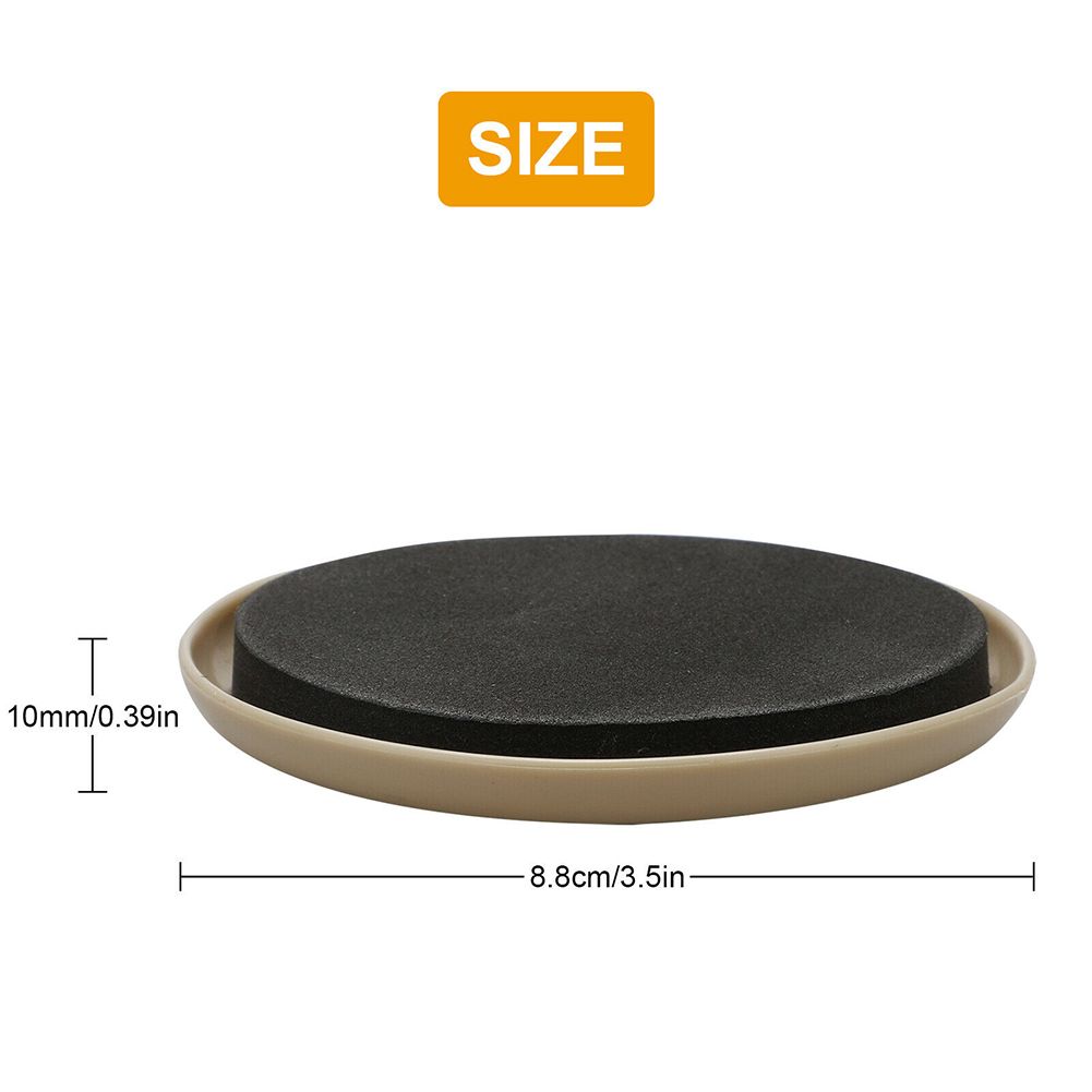 16Pcs 3.5 inch Round Carpet Furniture Sliders for Carpeted and Hard Floor Surface โ image 6