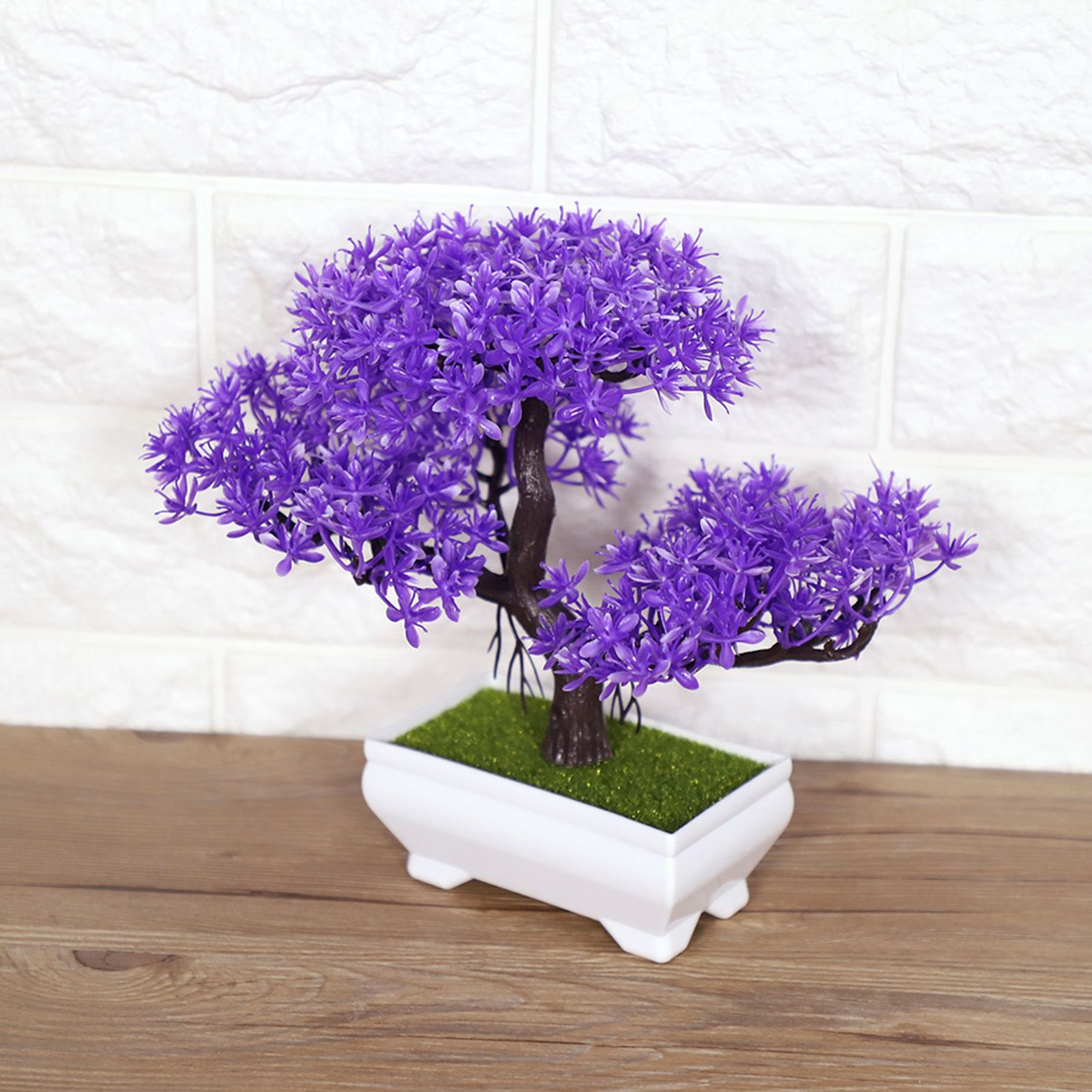 Artificial Bonsai Fake Blossom Flower Potted Plant Home Office Decor — image 6