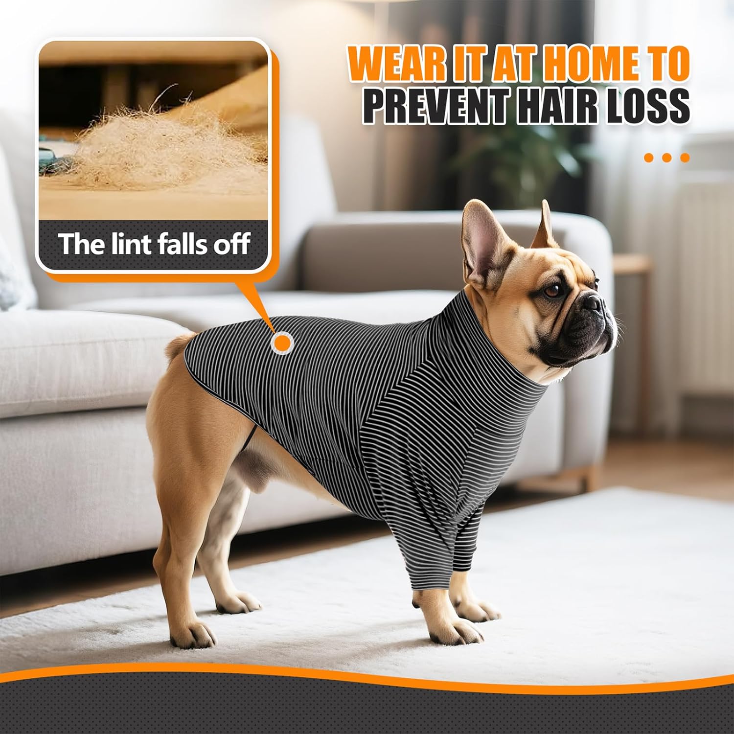 Recovery Suit for Dogs After Surgery Female Male Dog Onesie Neuter Spay Body Suit with Sleeve for Small Medium Large Dogs, Pet Pajama Clothes Anti Licking — image 6
