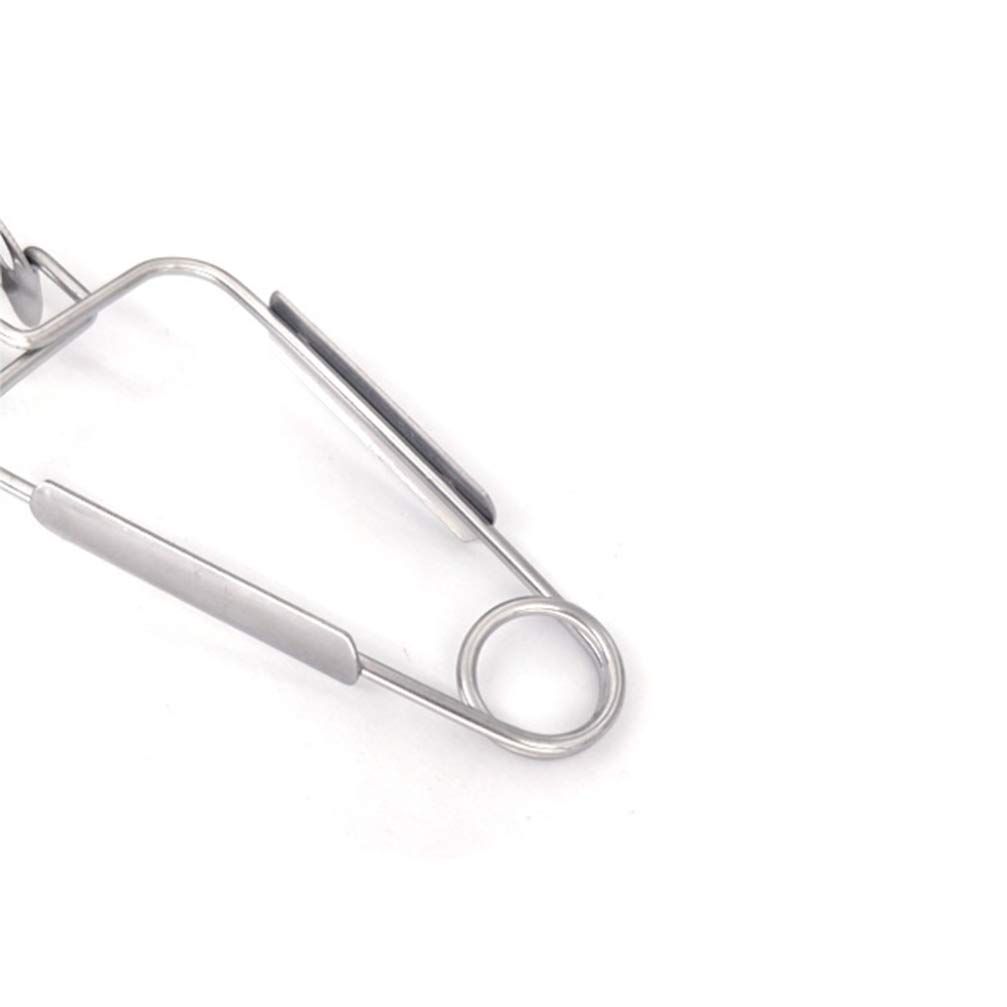Cooking Tongs 2Pcs Stainless Steel Snail Tongs Serving Tongs Clamp Kitchen Seafood Cooking Tongs Kitchen Utensil Supplies (Sliver) — image 3