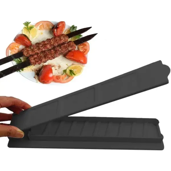 Kebab Maker Press Manual Grill Skewer Mold for BBQ Camping and Garden Parties, for Home Cooking, Baking and Everyday Food Preparation, 28 cm — image 4