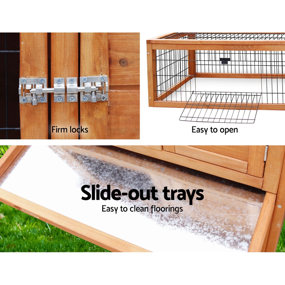 i.Pet Chicken Coop Rabbit Hutch 155cm x 49cm x 90cm Large Chicken Coop Wooden Run Cage House Outdoor โ image 6