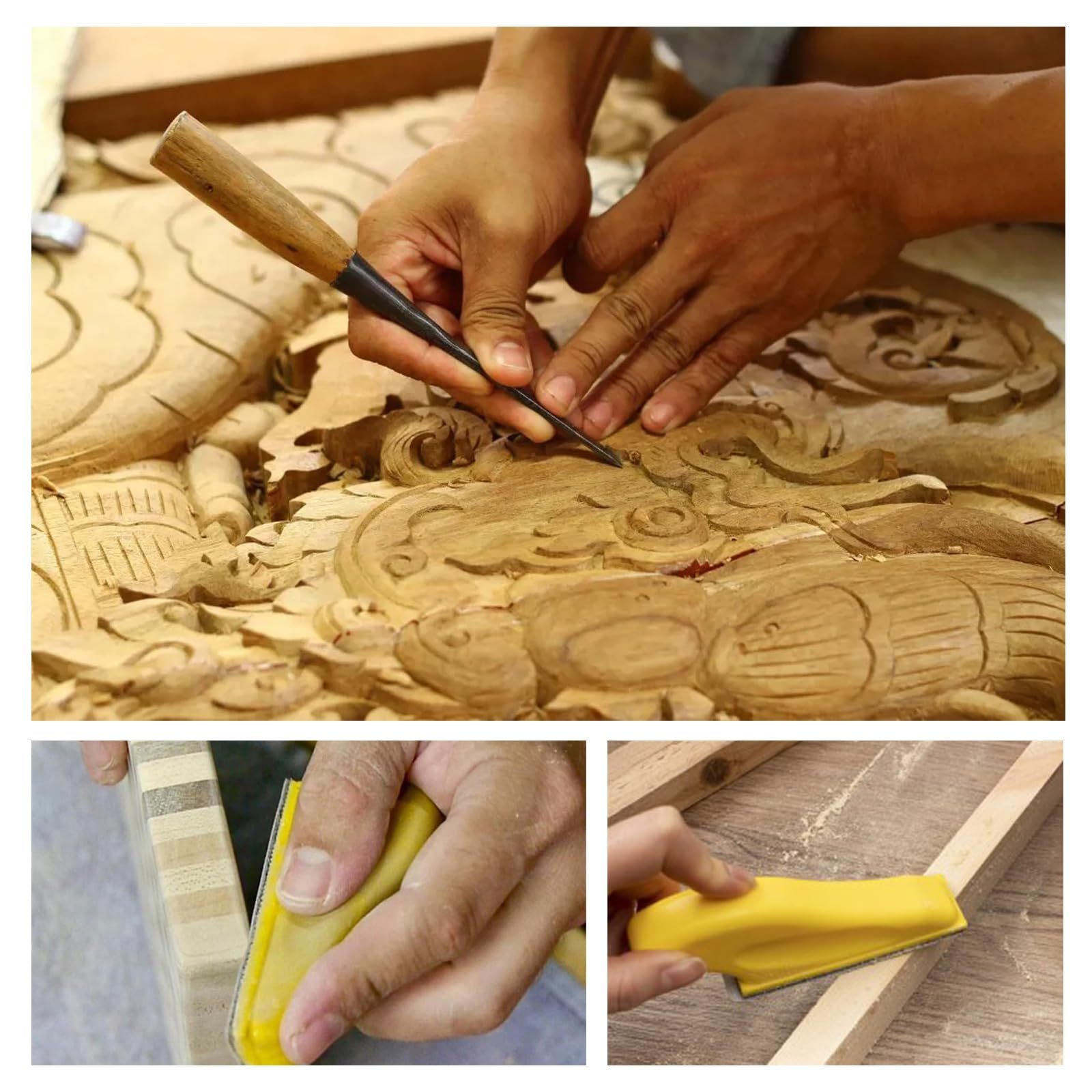 120 PCS Micro Detail Sandpaper Assortment, 3.5 x 1 inch Hook and Loop Sandpaper Strips, 40 Grit Sand Paper โ image 5