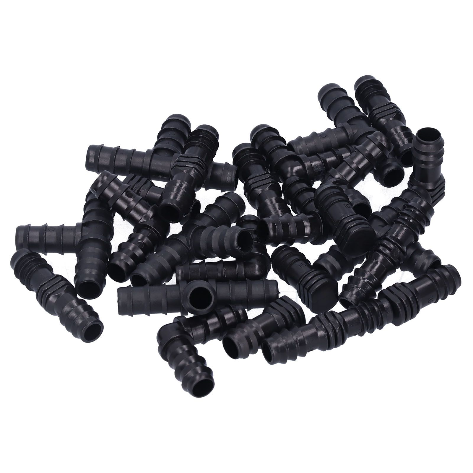 24Pcs/Set Drip Irrigation Fitting Kit 1/2 Tubing Barbed Connectors for Garden Greenhouse — image 2