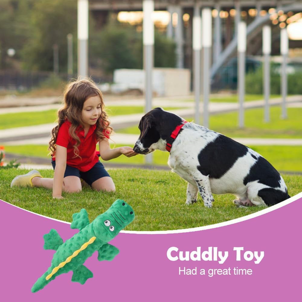 Interactive Dog Toys, 2026 New Cute Squeaky Chew Toys for Dogs, Durable Soft Plush with Squeaker Aggressive Chewers Small Medium Large Breed Dogs (Blue) Blue โ image 4