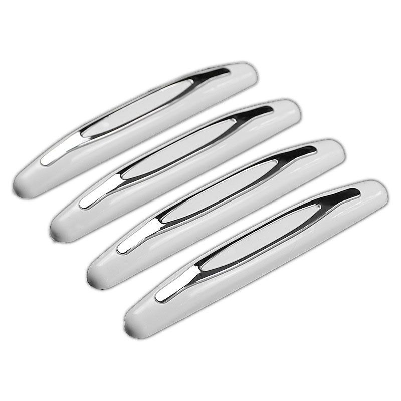 4 Pcs Car Door Edge Guards Car Side Door Protector Suitable for Various Car Pads Door Shock Absorbers-White