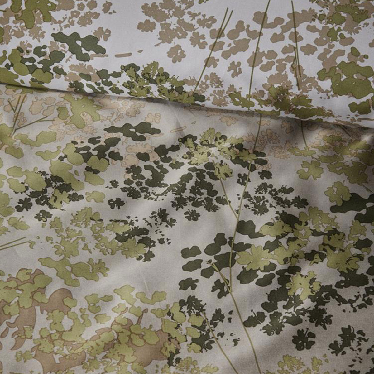 Bedding House Pantalla Green Bamboo Cotton Quilt Cover Set King โ image 3