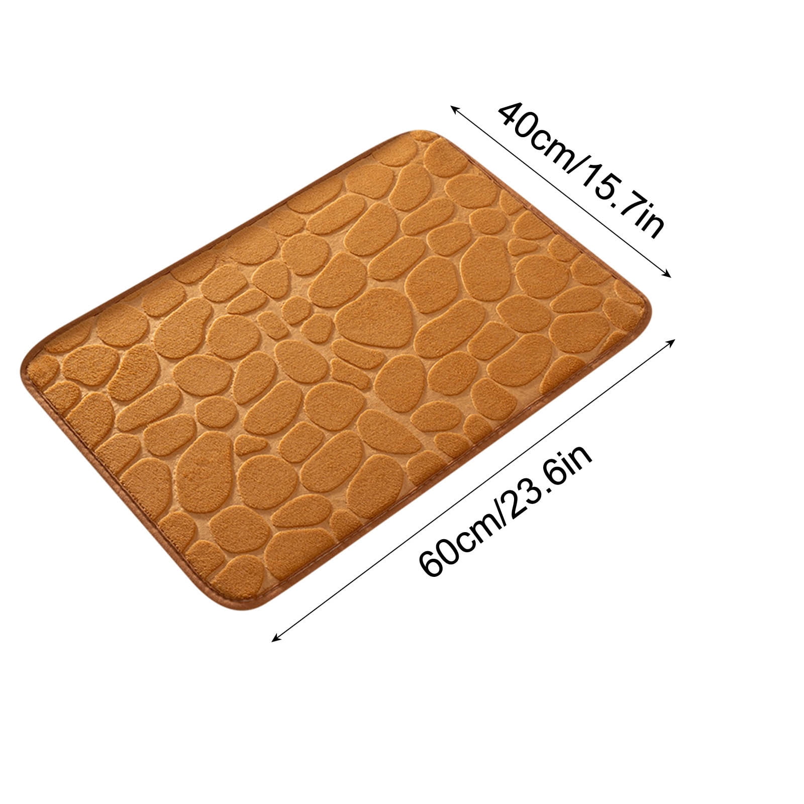 Bathroom Rugs - Ultra Absorbent Non-Slip Floor Bath Mat, Super Soft Shower Mat for Bath Tub, Machine Washable 16 × 24" (Brown) #B-Khaki — image 4