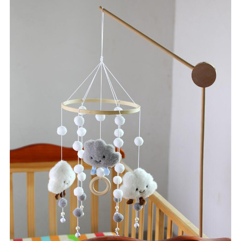 Baby Crib Mobile Music Box Pendant Clock Bedside Safe Toy for Infants, Gray โ image 4