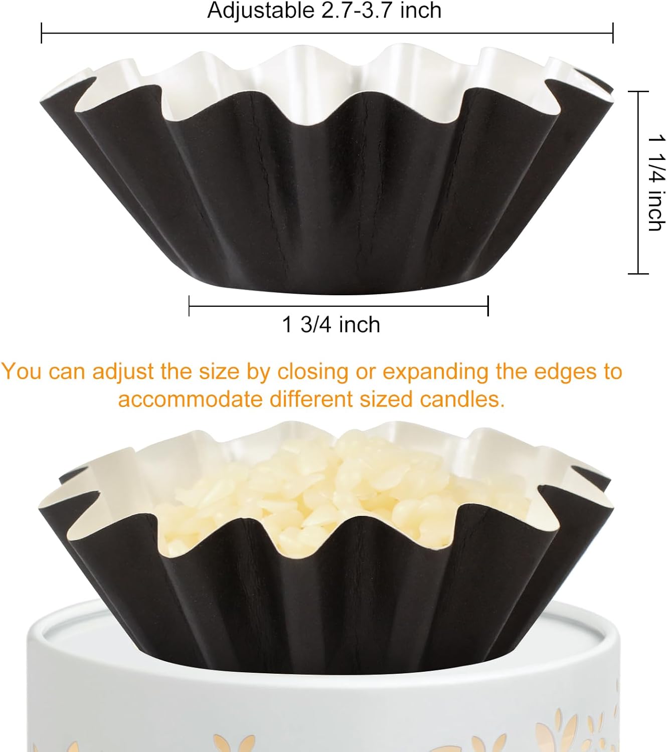 70P Wax Melt Liners, Reusable Wax Warmer Liners for Any Wax Cubes, Leakproof Wax Melt Cups for Scented Candle, Plug in Warmers, Electric Wax Melters and Wax โ image 2