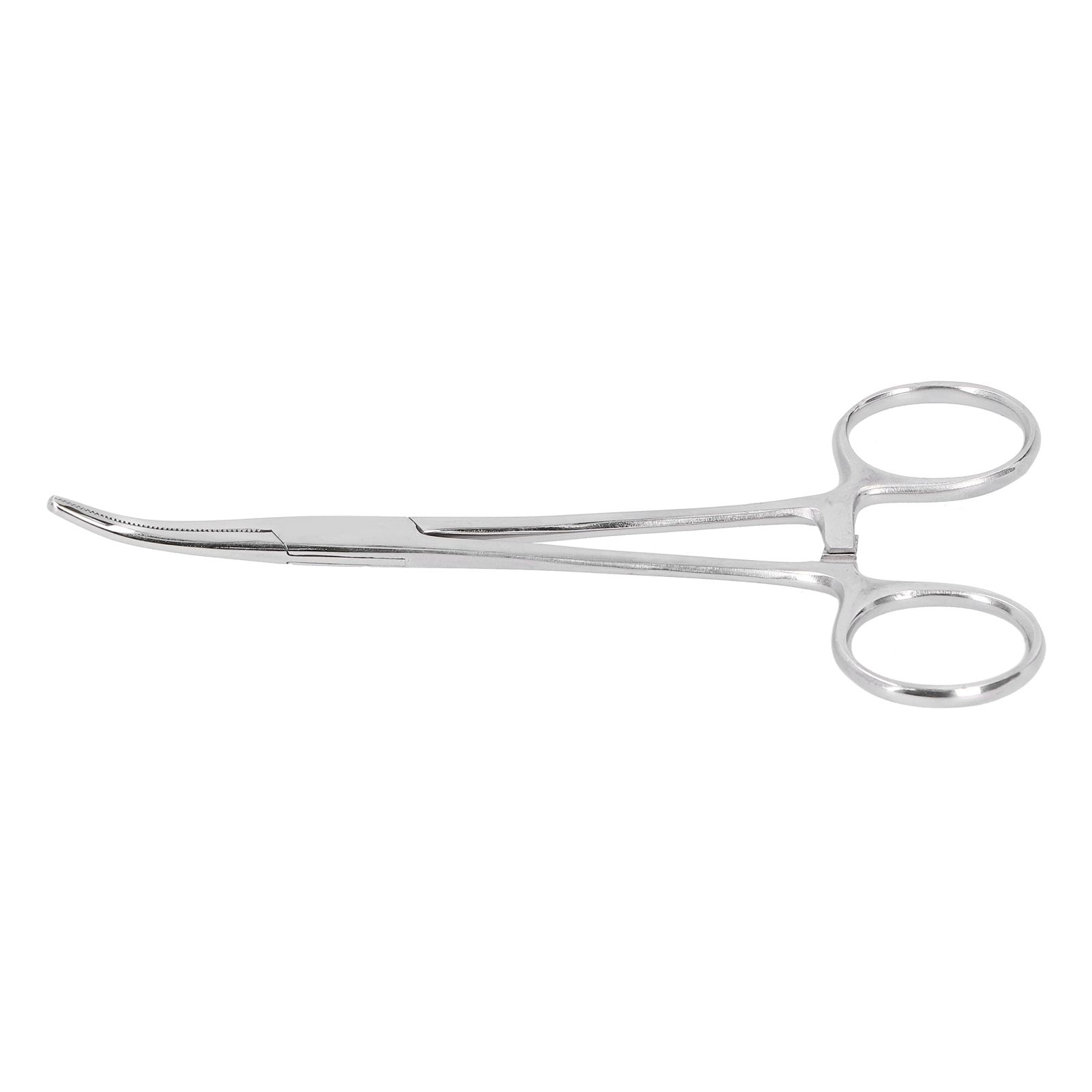 Hemostatic Forceps 14cm Stainless Steel Curved Tip Pliers Pet Hair Tweezers Livestock Supply