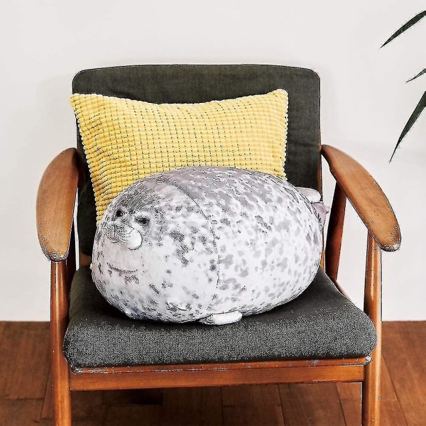 60cm seal pillow, chubby blob seal pillow Cute seal stuffed animal cotton plush toy Pillow Co โ image 3