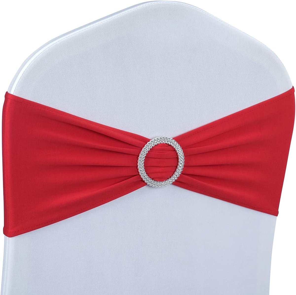 Chair Covers - Pack of 5 - Christmas Chair Covers - Party Chair Covers - Premium Elastic Chair Cover Straps - Buckle Slider - Universal Elastic Chair Straps