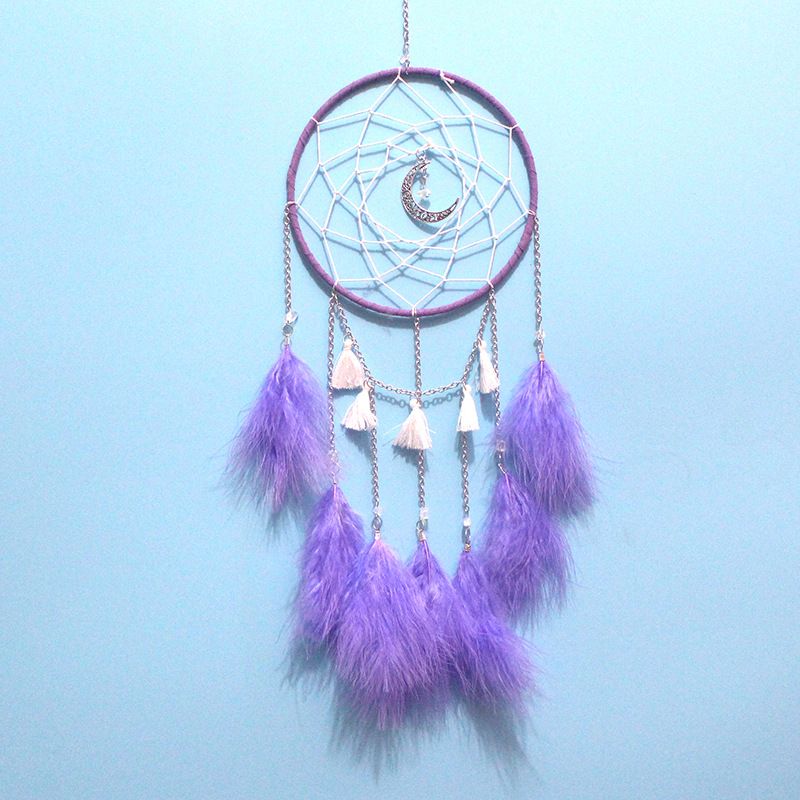 Nice Dream Grey Dream Catchers, Room Nursery Decor for Girls Boys, Handmade Feather Wall Decor Home Ornaments Craft (4pcs) — image 4