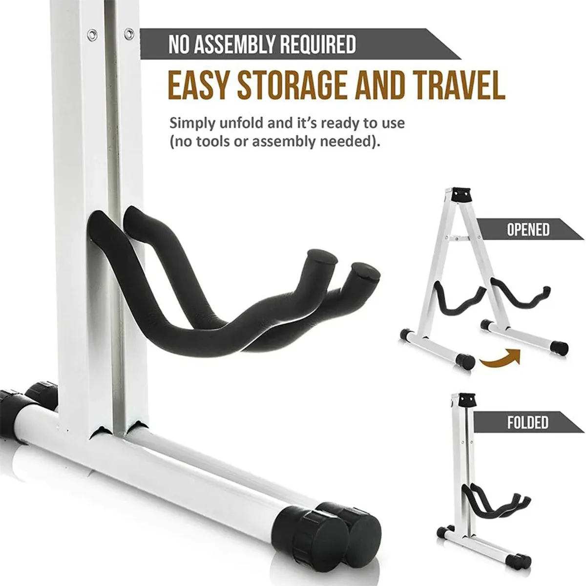 A Type Folding Guitar Stand Portable Holder for Acoustic Electric Bass โ image 6