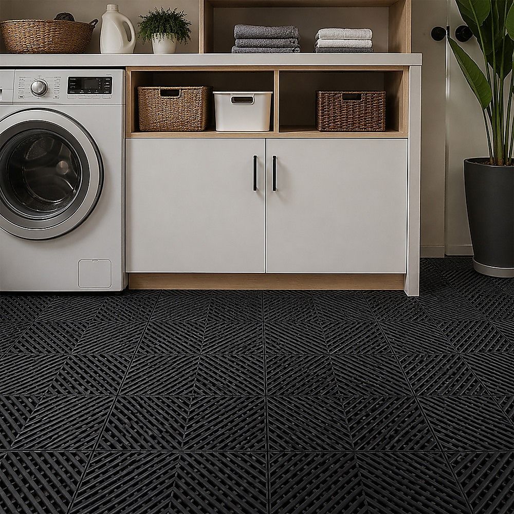 Vented Garage Floor Tiles | Snow Water Drainage | 30x30cm โ image 3