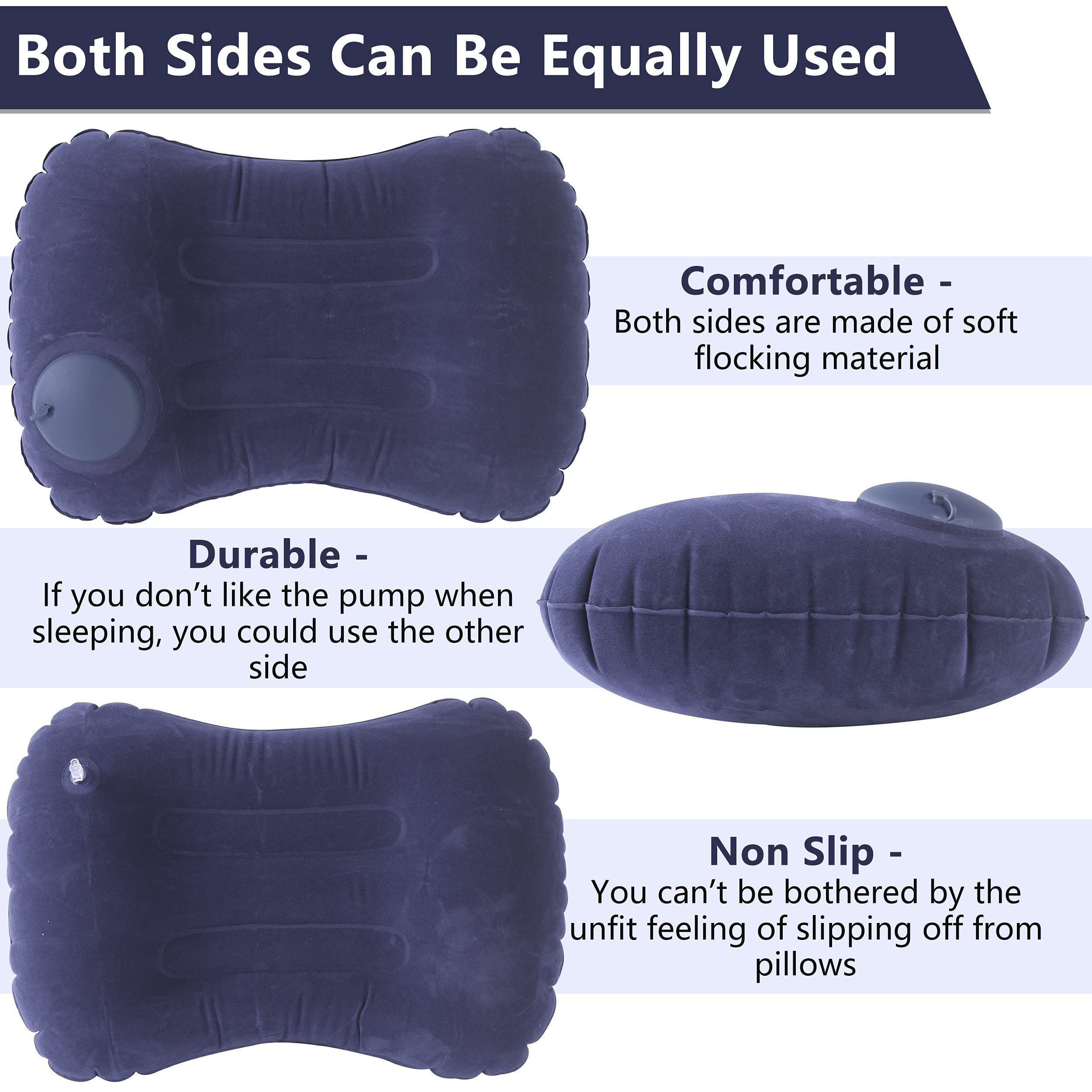 Ultralight Inflatable Camp Pillow - Compressible, Compact, Comfortable, Ergonomic Pillow for Neck & Lumbar Support While Camping — image 2