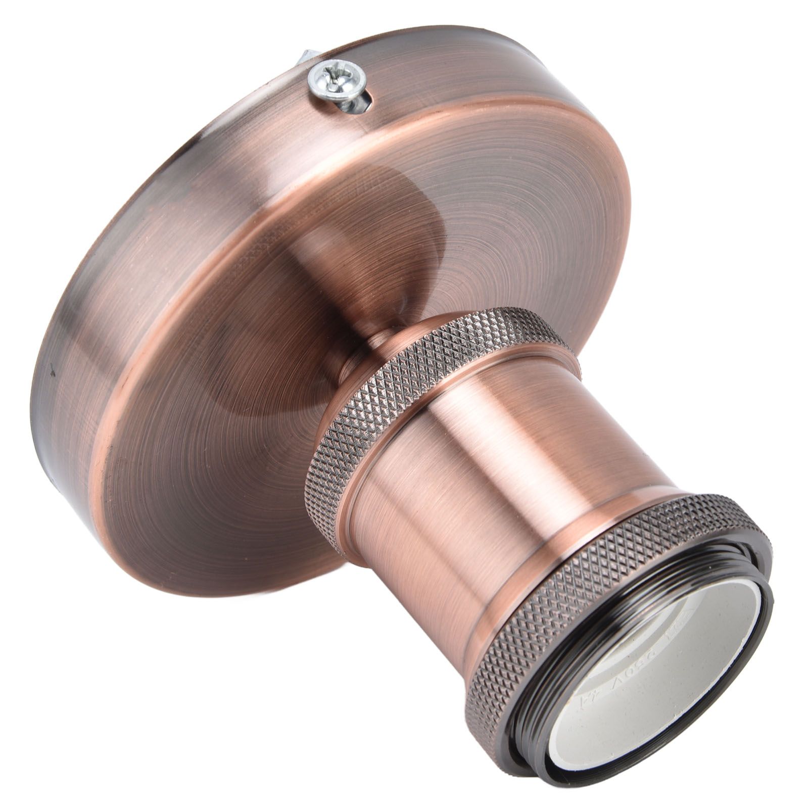 Vintage E26 E27 Lamp Socket Ceiling Lamp Holder with Accessories for Kitchen Bedroom Living Room 100‑240VAntique Red — image 2