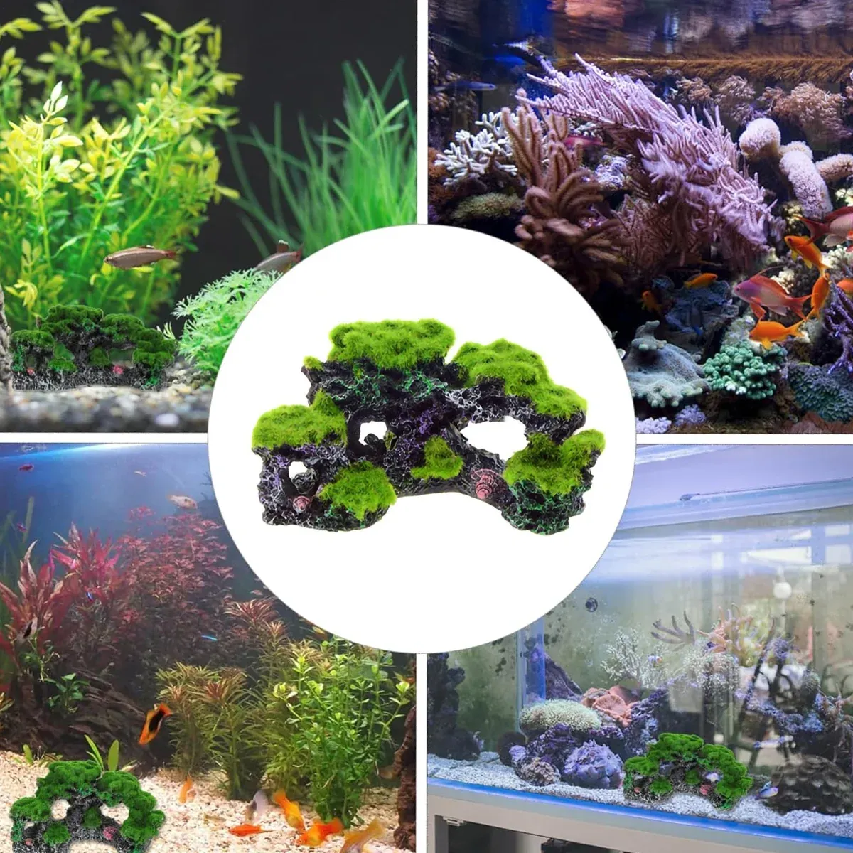 Aquarium Ornament Shelter House Stone Decor Fish Tank Decoration Landscape Cave โ image 6