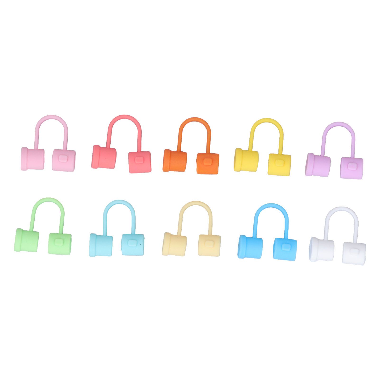Straw Covers Dustproof Decorative Splash Proof Odorless Reusable Straw Toppers for Party ShoppingTravelling Camping 24 Rainbow Coloured Straw Caps โ image 5