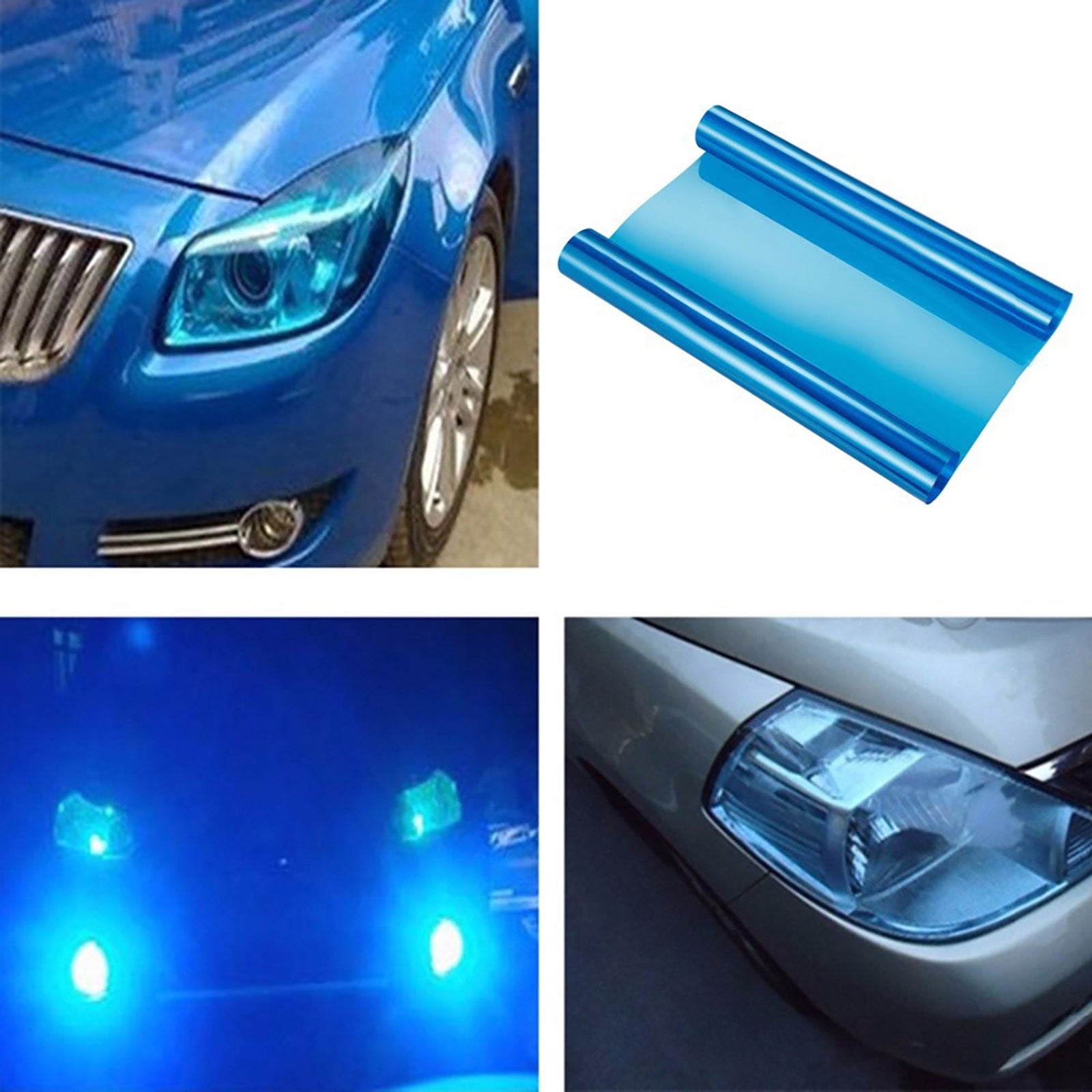 Car Headlight Color Change Film,Translucent PVC Light Sticker with Strong Adhesion,Easy Application & Bubble-Free Removal,DIY, Black, 30 x 100 cm — image 6
