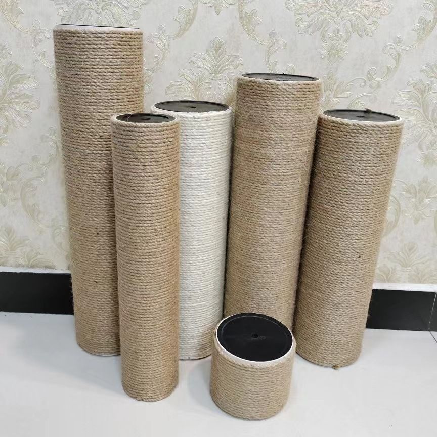 Cat Climbing Frame PVC Post 8.5cm Meow Star Climb White twine Post 8.5 diameter 50cm long — image 3