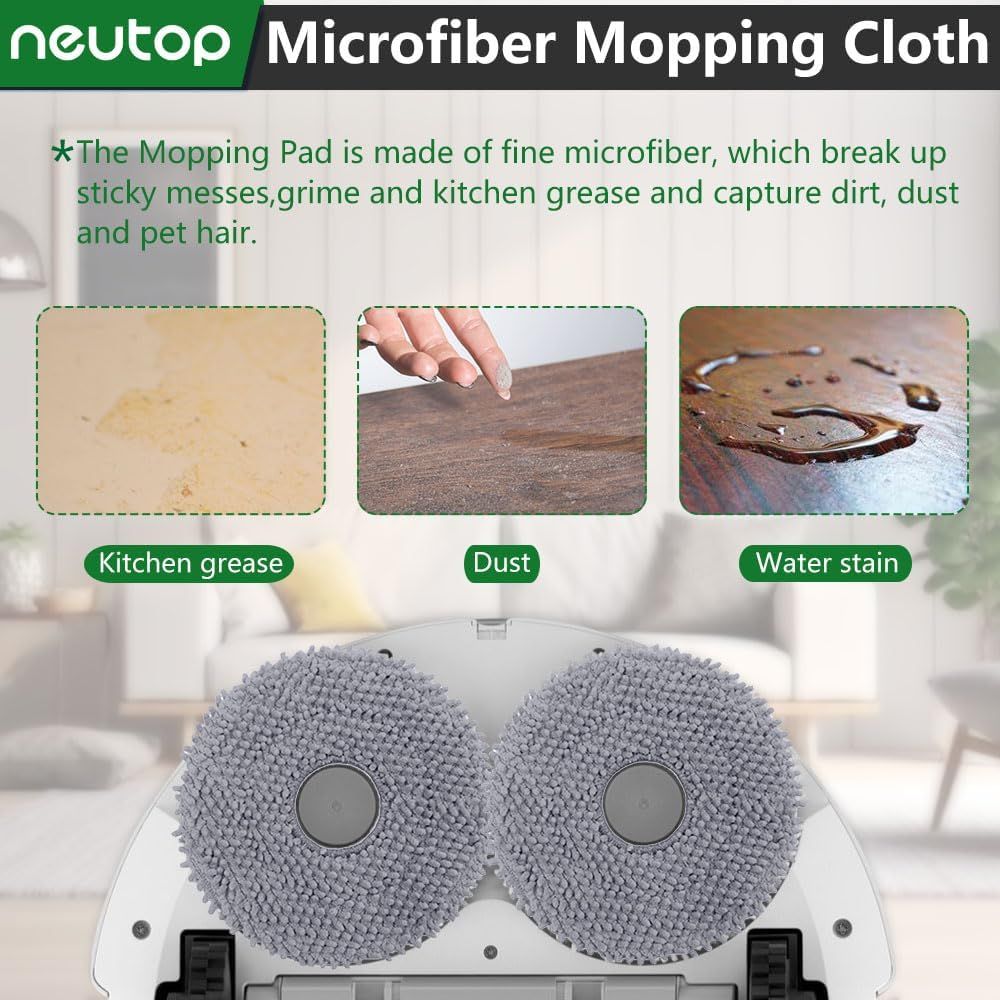 Replacement Mopping Pads Compatible with Q Revo, Qrevo MaxV/S/Pro/Master/Slim/Edge/Curv/S5V/2R3W, QV 35A, QV 35S, Saros 10R Robot Vacuums Parts Accessories โ image 4