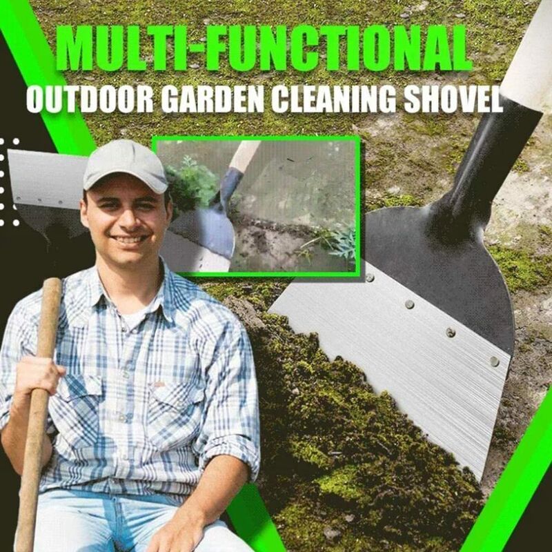 Multifunctional Garden Cleaning Shovel Steel Flat Shovel For Planting Soil Weeding Farm Tool Shovel Weeding — image 4