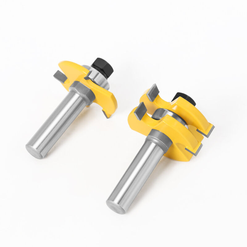 8mm Shank T-Slot Milling Cutter Set, 2Pcs 3-Flute Woodworking Tools โ image 4