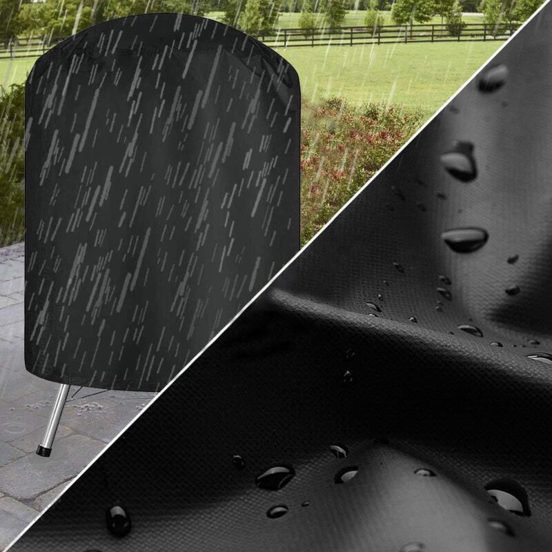 Barbecue Cover for Barbecue and Smoker, Black, 58 × 78 cm — image 2