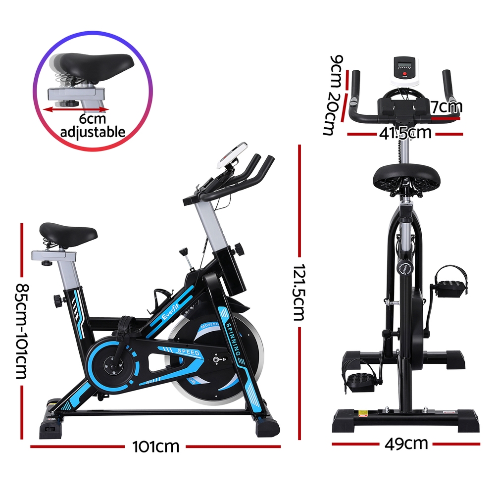 Everfit Spin Bike Exercise Bike 13KG Flywheel Fitness 150kg capacity โ image 2