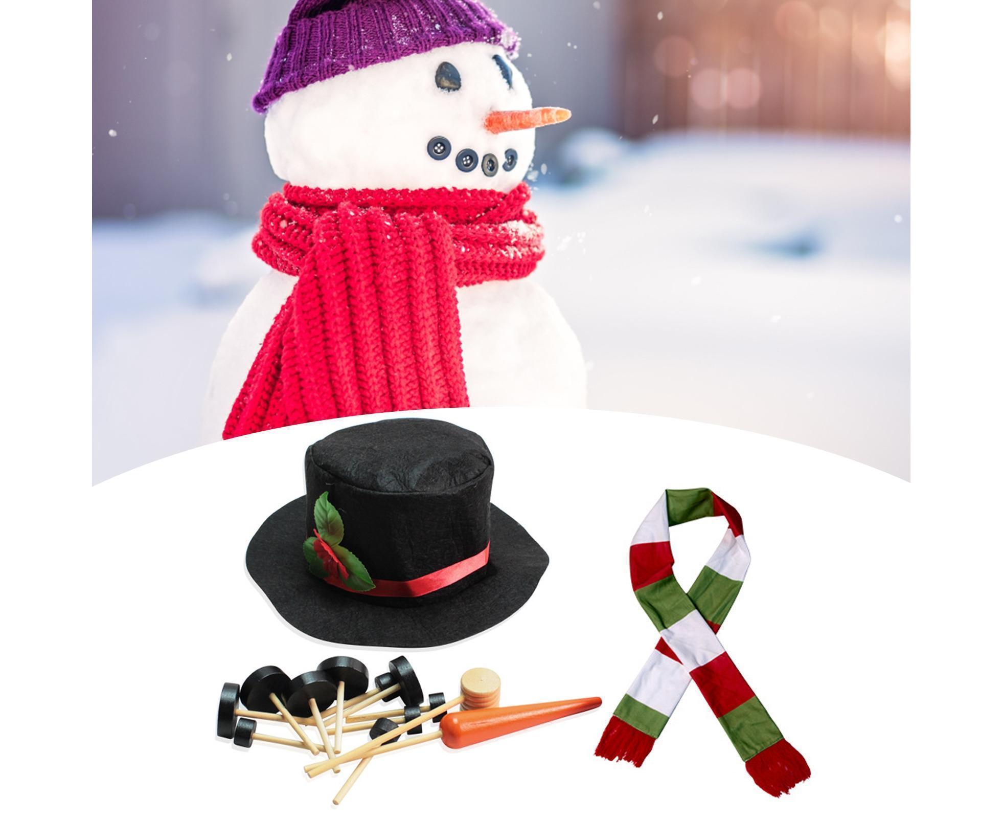 1 Set Snowman Decoration DIY Building Set for Home — image 5