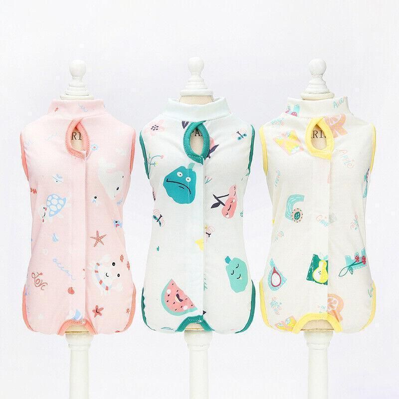 Pet Cat Postoperative Recovery Suit Pet Surgery Clothing Sterilization Weaning Pink - M(Bust: 38cm Length:27cm) — image 5