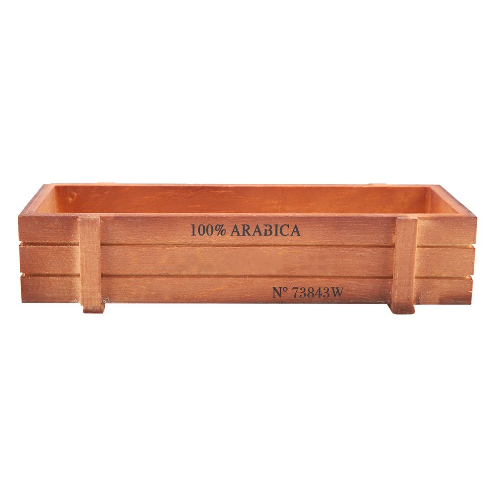 Vintage Wood Flower Planter Succulent Pot Rectangle Box for Home Desktop Storage Tray โ image 6