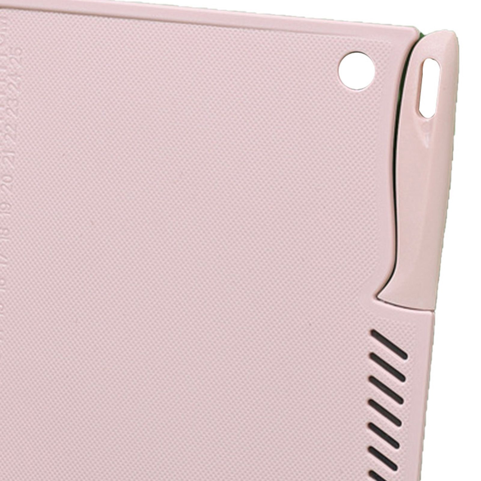 Plastic Utility Cutting Board Safe Multifunctional Portable Fruit Chopping Board With Knife Hanging Hole for Kitchen Pink — image 5