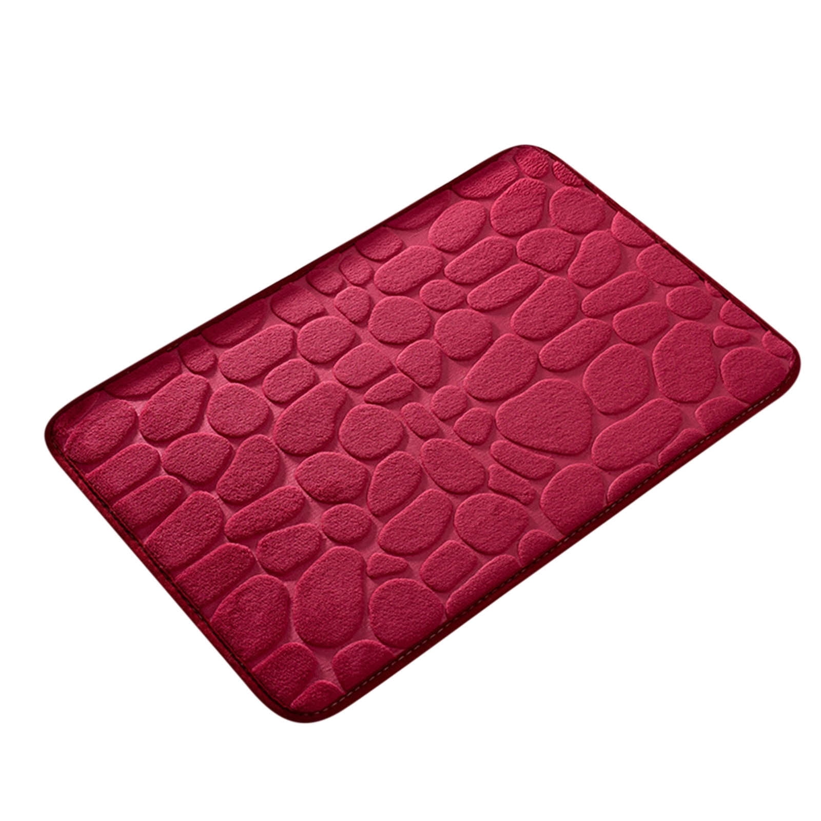 Bathroom Rugs - Ultra Absorbent Non-Slip Floor Bath Mat, Super Soft Shower Mat for Bath Tub, Machine Washable 16 × 24" (Brown) #B-Red — image 4