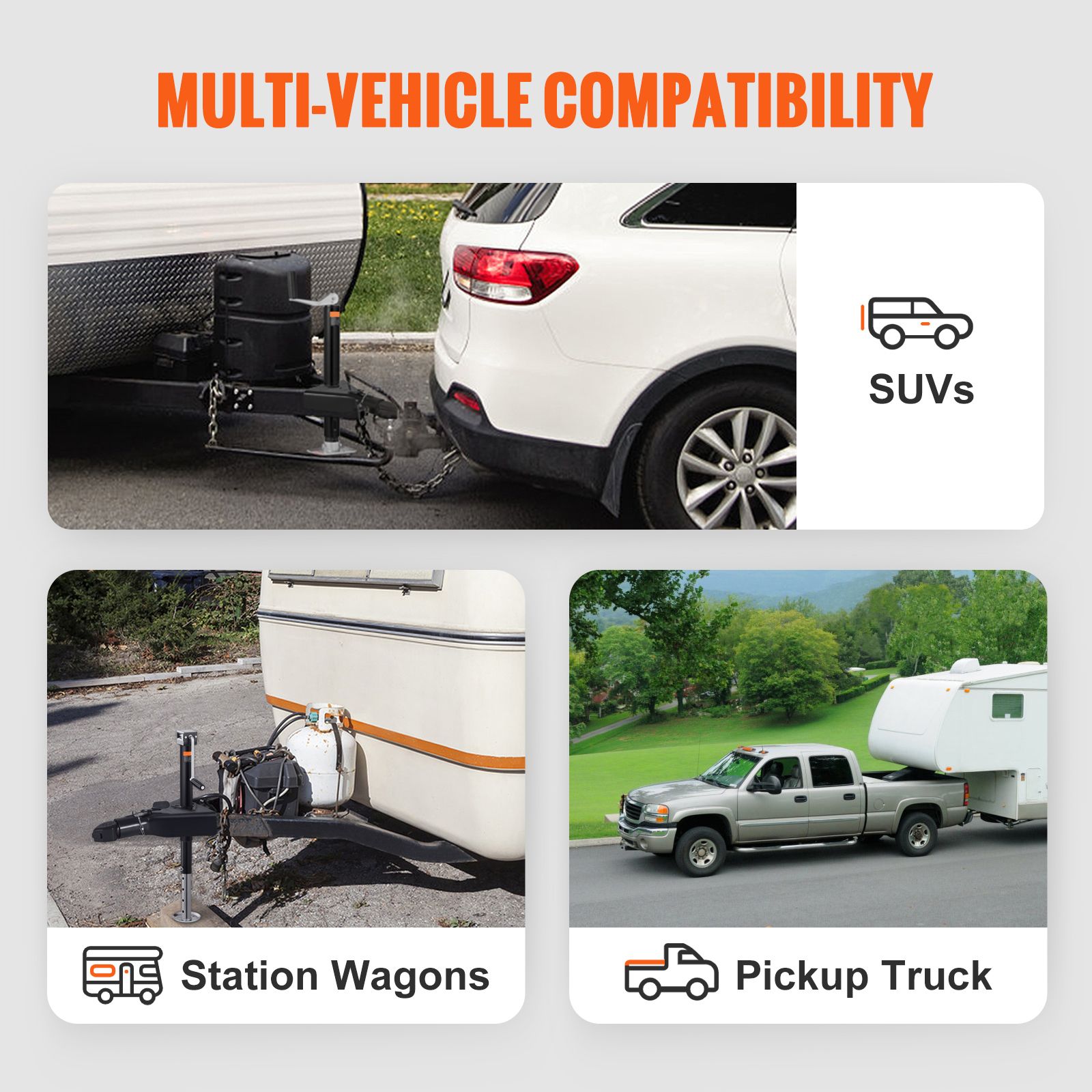 A-Frame Trailer Coupler, Fits 2-Inch Hitch Ball Size, 7000 lbs Towing Capacity, Heavy Duty Steel Coupler, Ideal for Towing Station Wagons, Pickup Trucks, SUVs โ image 6