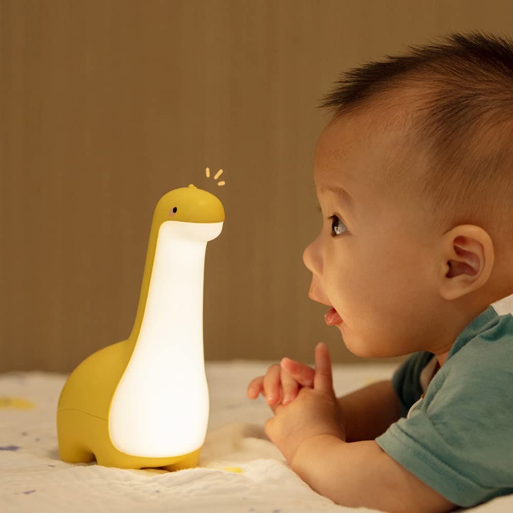 Dinosaur Night Lamp, Dimmable Bedside Night Light USB Rechargeable, Kids Bedroom Sleep Light, Cute Gifts for Girls, Boys, Teens — image 3