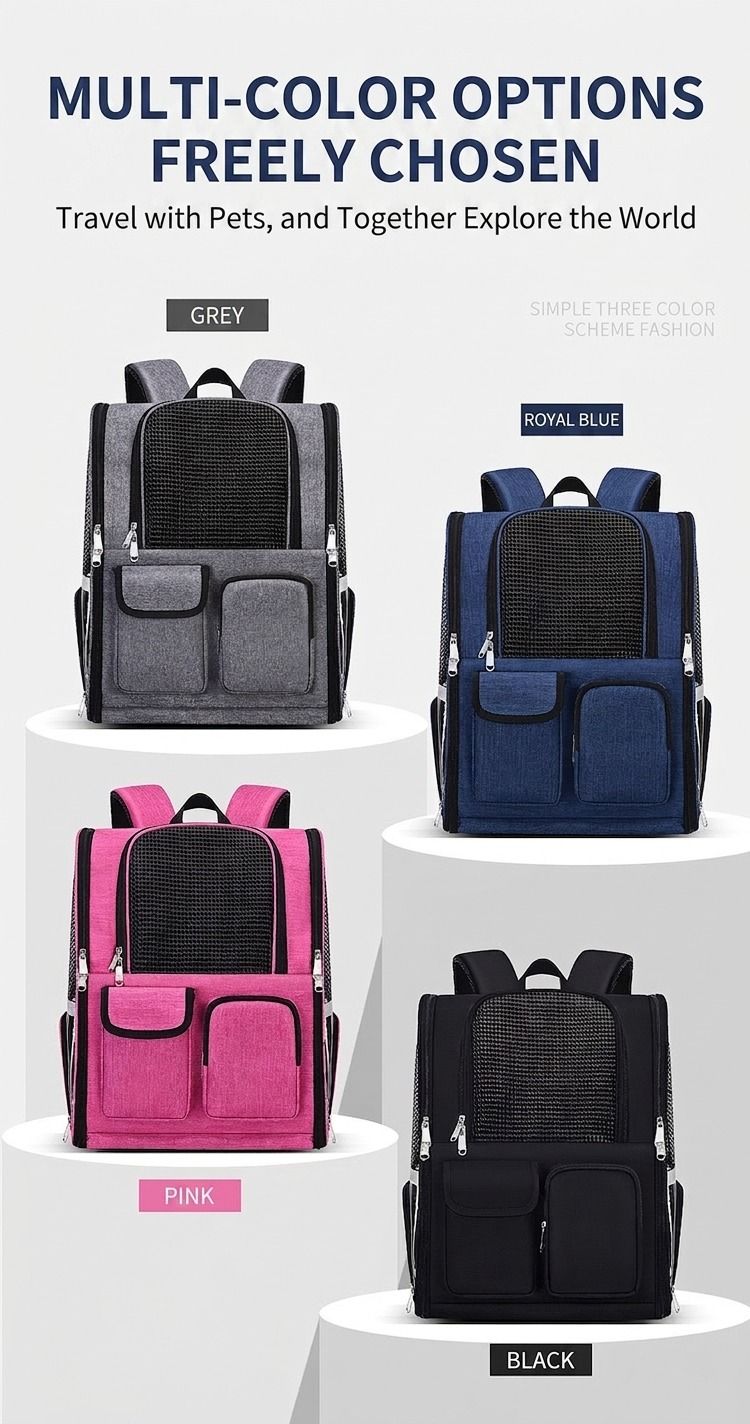 Pet Carrier Backpack for Travel, Hiking, and Vet Visits β Breathable Mesh Design with Reflective Safety Strips, Ideal for Cats and Small Dogs, Hands-Free β image 6