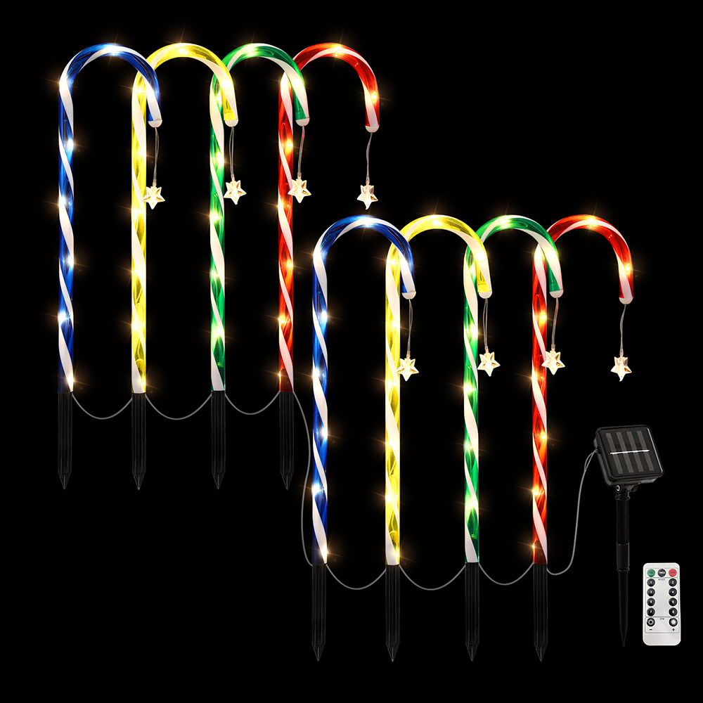 Jingle Jollys 8 PCS Christmas Lights Path Ground Light Garden Decorations 72 LED — image 3