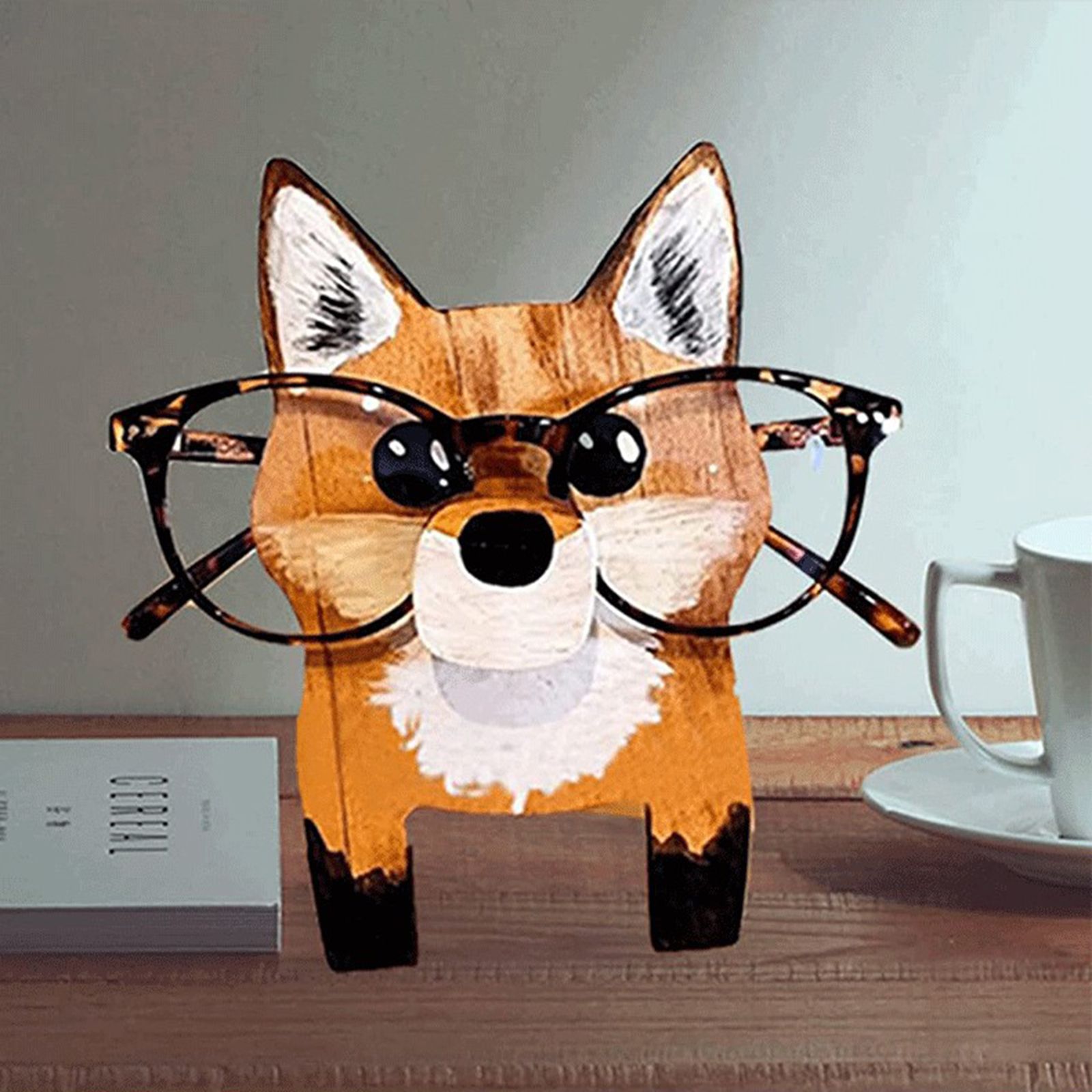 Wooden Eyeglass Holder Stand Animal Shaped Adorable Eyeglass Display Rack for Decoration โ image 6